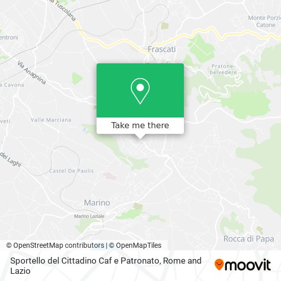 Sportello del Cittadino Caf e Patronato map