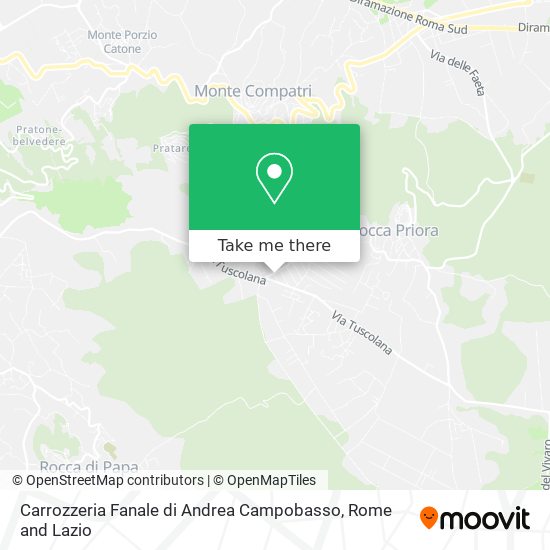 Carrozzeria Fanale di Andrea Campobasso map