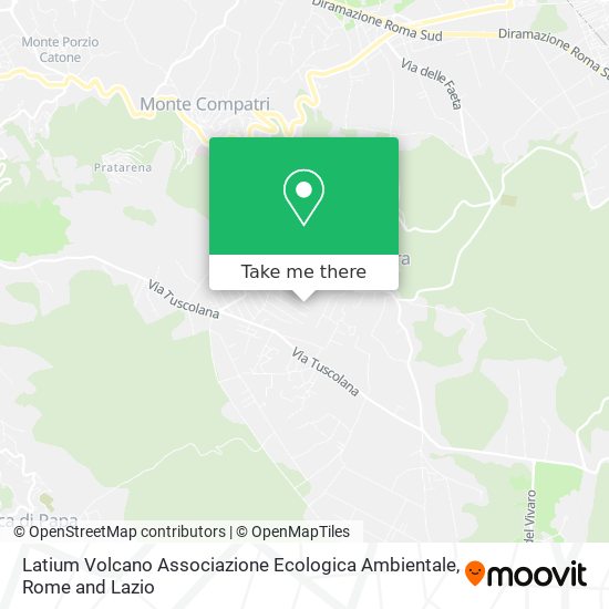 Latium Volcano Associazione Ecologica Ambientale map