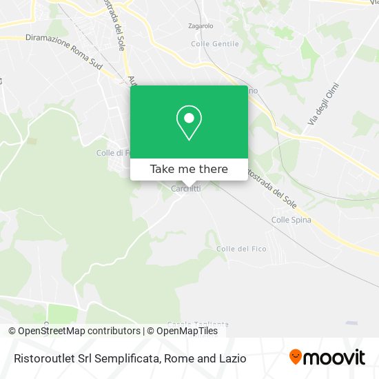 Ristoroutlet Srl Semplificata map