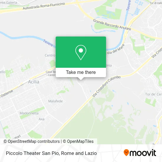 Piccolo Theater San Pio map