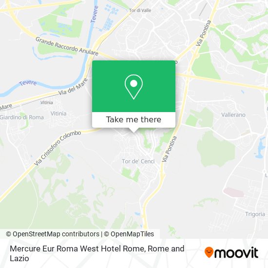 Mercure Eur Roma West Hotel Rome map
