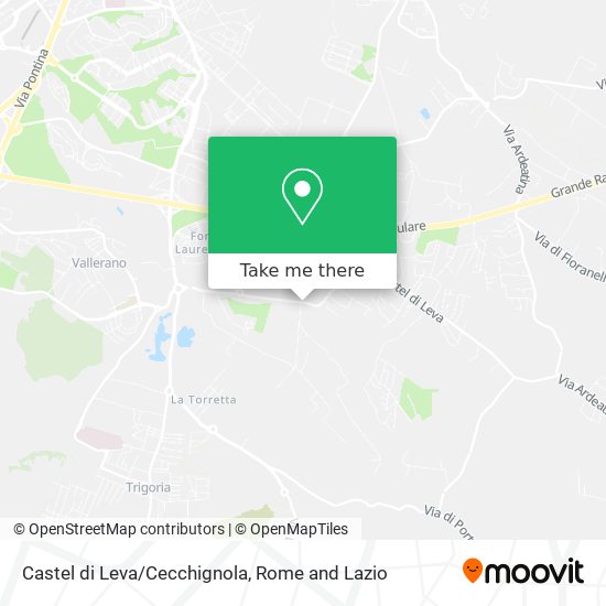 Castel di Leva/Cecchignola map