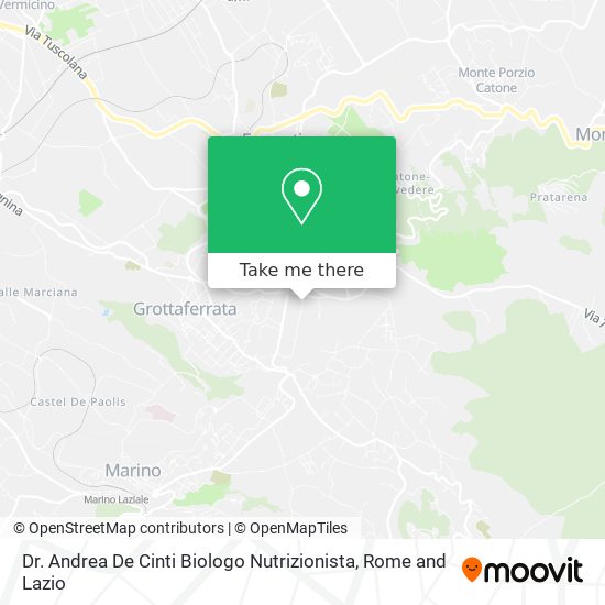 Dr. Andrea De Cinti Biologo Nutrizionista map