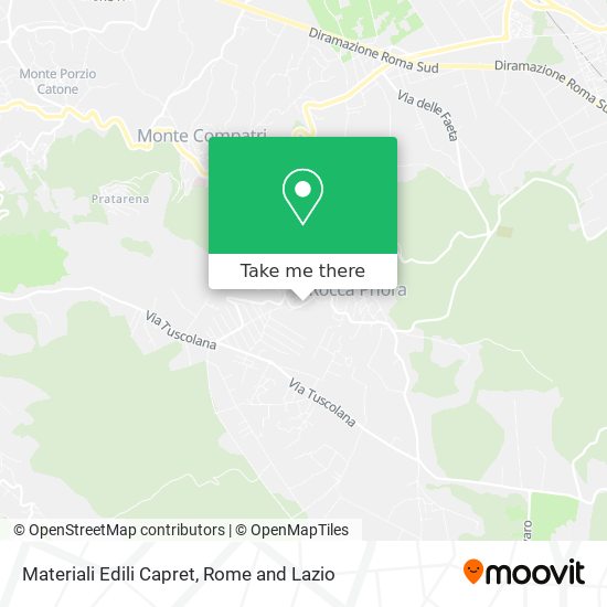 Materiali Edili Capret map