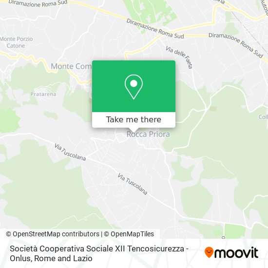 Società Cooperativa Sociale XII Tencosicurezza - Onlus map