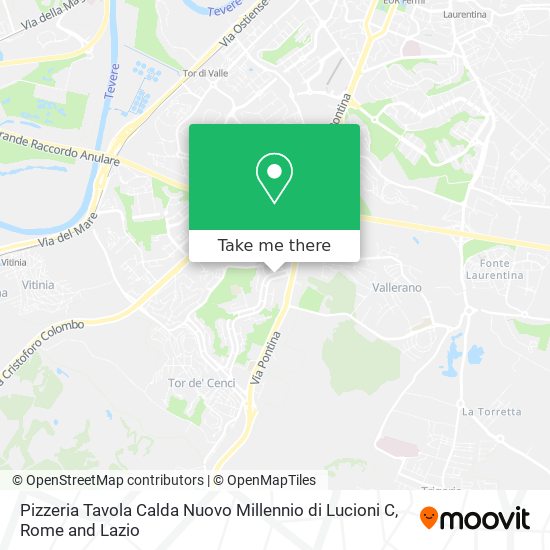 Pizzeria Tavola Calda Nuovo Millennio di Lucioni C map
