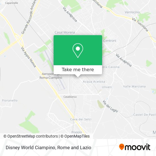 Disney World Ciampino map