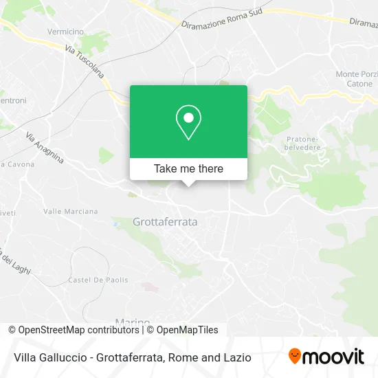 Villa Galluccio - Grottaferrata map