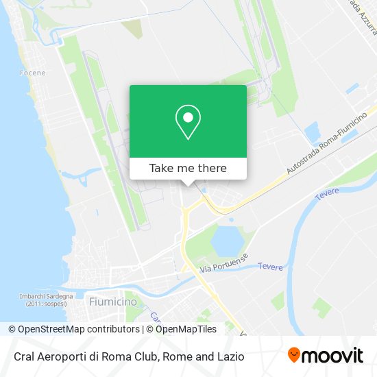 Cral Aeroporti di Roma Club map