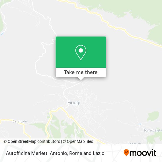 Autofficina Merletti Antonio map