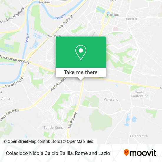 Colacicco Nicola Calcio Balilla map