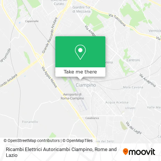 Electric Parts Auto Parts Ciampino map