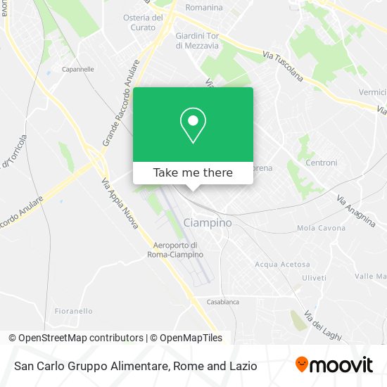 San Carlo Gruppo Alimentare map