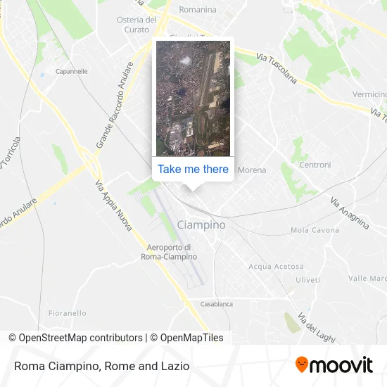 Roma Ciampino map