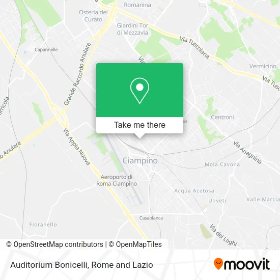 Auditorium Bonicelli map