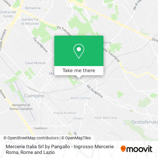 Mercerie Italia Srl by Pangallo - Ingrosso Mercerie Roma map