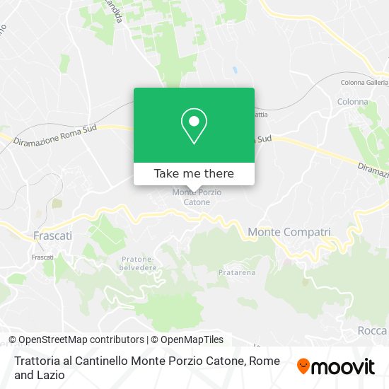 Trattoria al Cantinello Monte Porzio Catone map