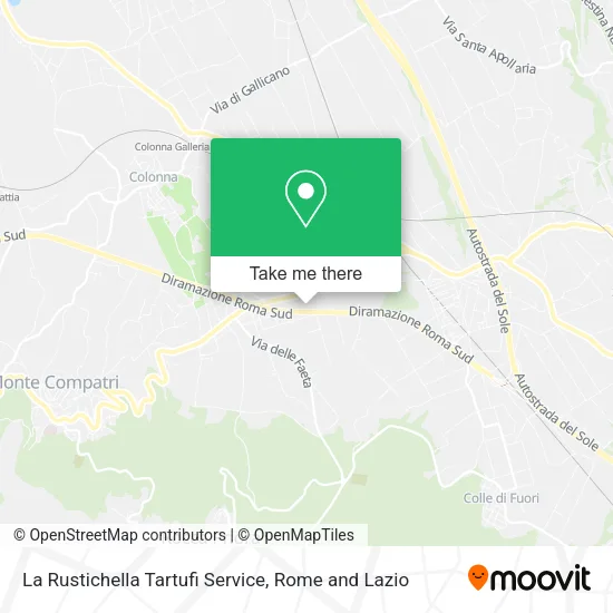 La Rustichella Tartufi Service map