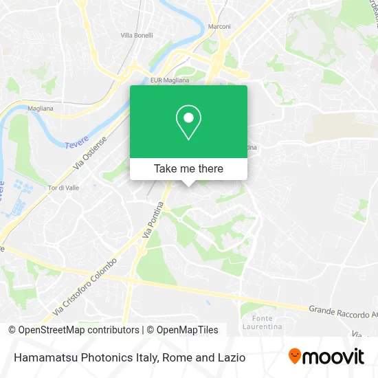 Hamamatsu Photonics Italy map