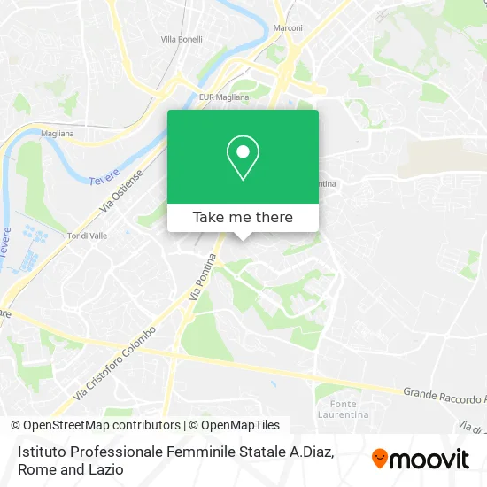 A. Diaz Professional Women's Institute map