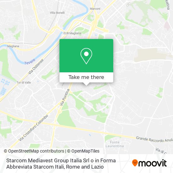 Starcom Mediavest Group Italia Srl o in Forma Abbreviata Starcom Itali map