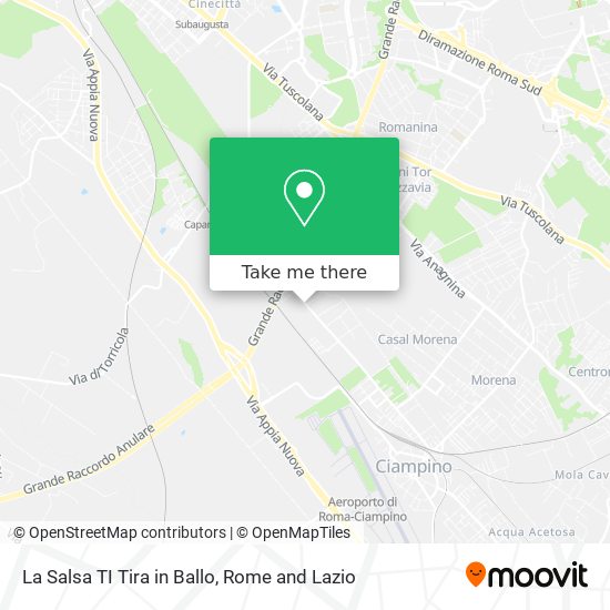 La Salsa TI Tira in Ballo map