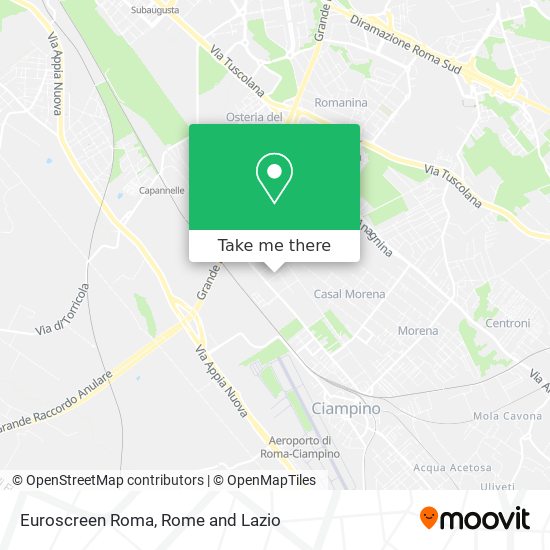 Euroscreen Roma map