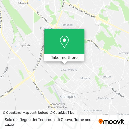 Sala del Regno dei Testimoni di Geova map