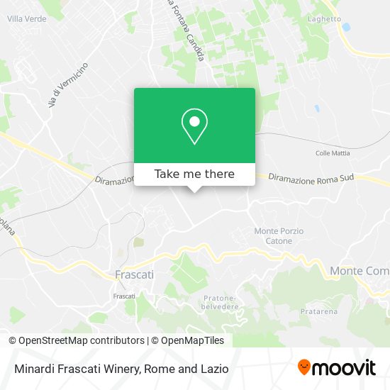 Minardi Frascati Winery map