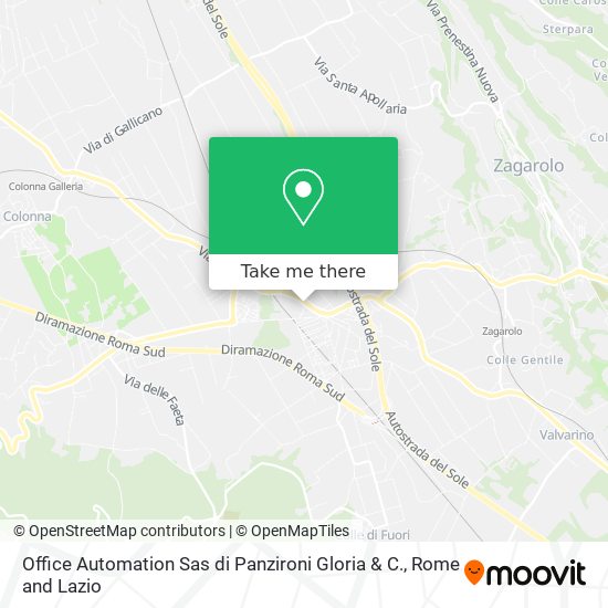 Office Automation Sas di Panzironi Gloria & C. map