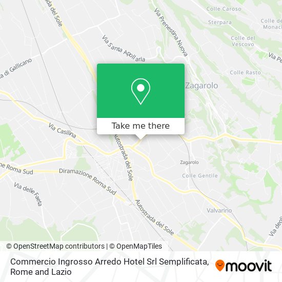 Commercio Ingrosso Arredo Hotel Srl Semplificata map