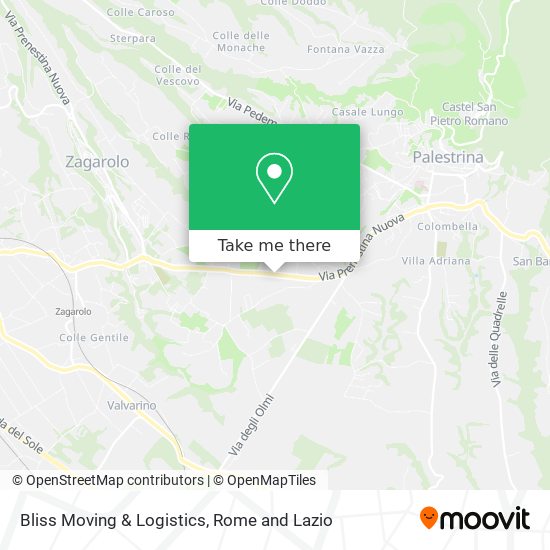 Bliss Moving & Logistics map