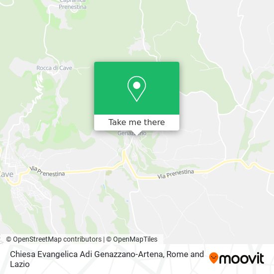 Chiesa Evangelica Adi Genazzano-Artena map