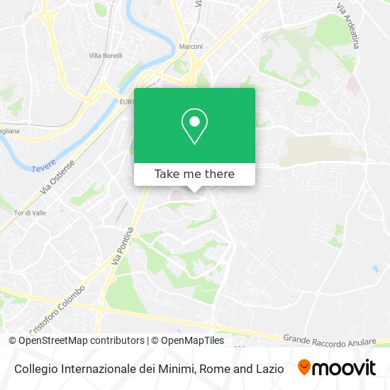 Collegio Internazionale dei Minimi map