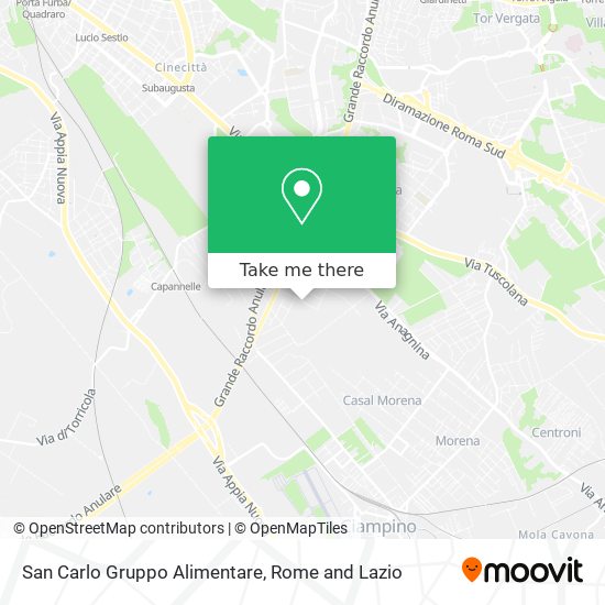 San Carlo Gruppo Alimentare map