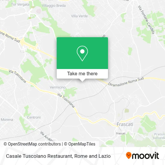 Casale Tuscolano Restaurant map