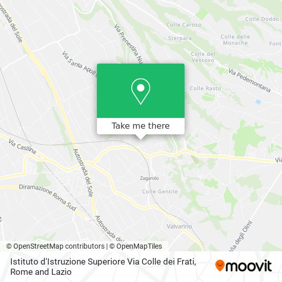 Istituto d'Istruzione Superiore Via Colle dei Frati map