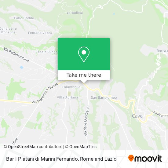 Bar I Platani di Marini Fernando map