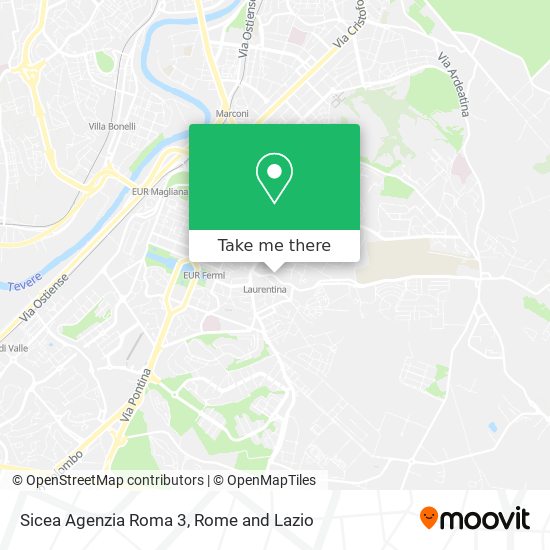 Sicea Agenzia Roma 3 map