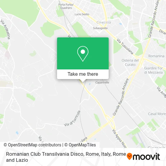 Romanian Club Transilvania Disco, Rome, Italy map