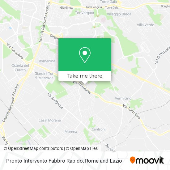 Pronto Intervento Fabbro Rapido map