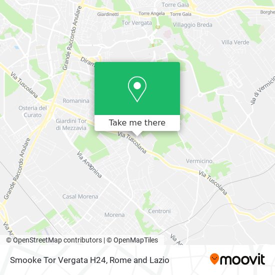 Smooke Tor Vergata H24 map