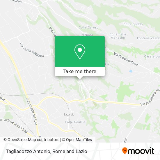 Tagliacozzo Antonio map