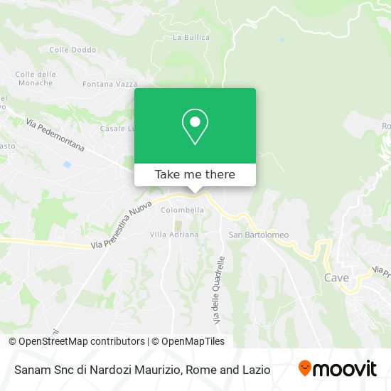 Sanam Snc di Nardozi Maurizio map