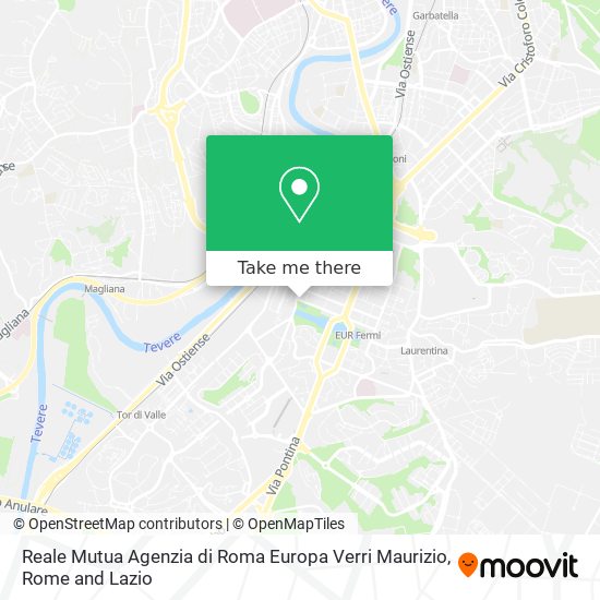 Reale Mutua Agenzia di Roma Europa Verri Maurizio map