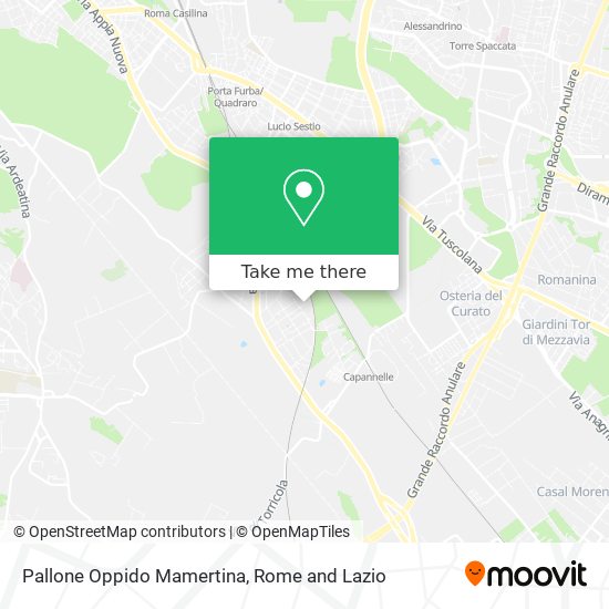 Pallone Oppido Mamertina map