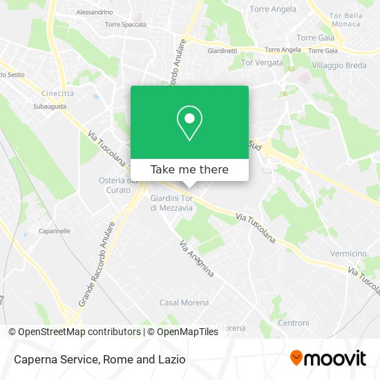 Caperna Service map