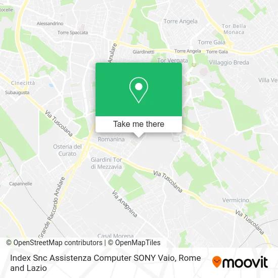 Index Snc Assistenza Computer SONY Vaio map