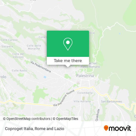 Coproget Italia map